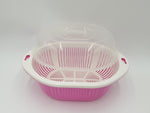 3PC PLASTIC COLLANDER-OVAL - 12" - 36/CS