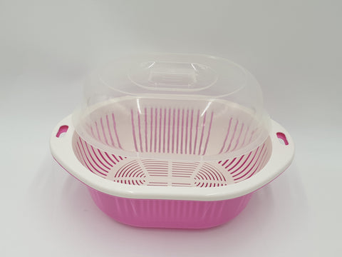 3PC PLASTIC COLLANDER-OVAL - 12" - 36/CS