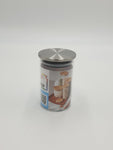 4"x2.75"GLASS JAR W/SILVER LID - 120/CS