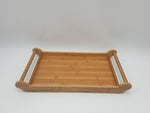 16.75" x 10.5" BAMBOO TRAY - 24/CS