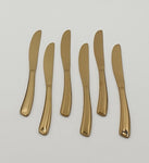 6PC DINNER KNIFE-GOLD - 100/CS