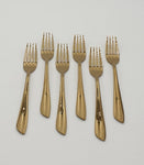 6PC DINNER FORK-GOLD - 100/CS