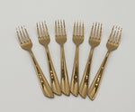 6PC FRUIT FORK-GOLD - 100/CS