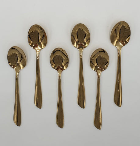 6PC DINNER SPOON-GOLD - 100/CS