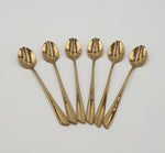 6PC COFFEE SPOON-GOLD - 100/CS