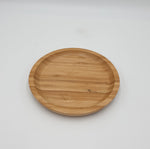 7.75" BAMBOO ROUND TRAY - 60/CS