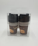 4OZ COFFEE CUPS W/LID-12 PCS - 48/CS