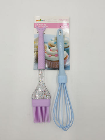 2PC SILICONE BAKING TOOLS - 144/CS