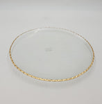 13.5" PLATE W/GOLD-ROUND - 12/CS