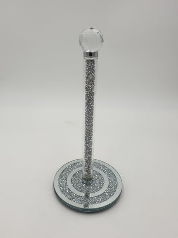 GLITTER PAPER TOWEL HOLDER-SILVER - 16/CS