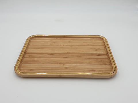 13.5" WOODEN PLATE-RECTANGULAR - 36/CS