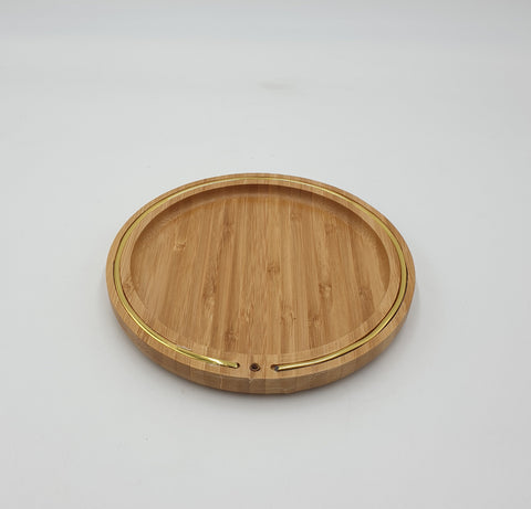 7.5" WOODEN PLATE-ROUND - 48/CS