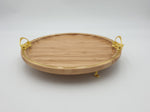 11.5" WOODEN PLATE-ROUND - 24/CS