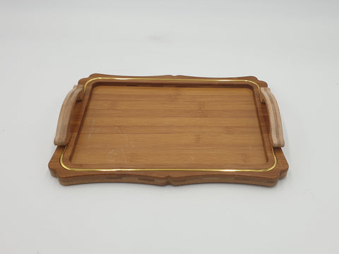 13" WOODEN PLATE-RECTANGULAR - 36/CS