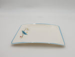 10"x7.75" MELAMINE PLATTER-BLUE FLOWER - RECTANGULAR - 80/CS