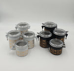 4PC CANISTER SET-GOLD/BLACK OR WHITE - 18/CS