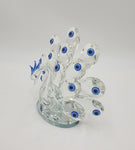 5" x 4.5"  SWAN BLUE EYE DECOR - 36/CS