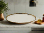 14"x8"  OVAL PLATE-GOLD RIM - 24/CS