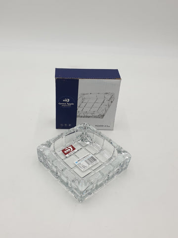 4.5" GLASS ASHTRAY - SQUARE - 24/CS