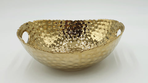 10"x8"x5" OVAL BOWL - GOLD - 20/CS