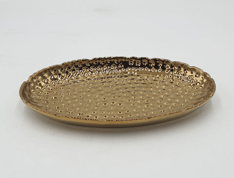 10"x6"-GOLD PLATE-OVAL - 48/CS