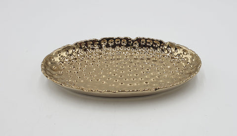 8.5"x4.5"-GOLD PLATE-OVAL - 60/CS