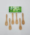 6PC MINI WOODEN BAMBOO SPOON - 500/CS