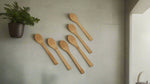 6PC WOODEN BAMBOO SPOON-SHORT - 500/CS