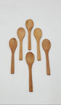 1.25"x5.75" - 6PC WOODEN BAMBOO SPOON-SHORT - 500/CS