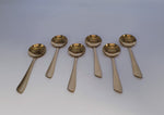 6 PC SOUP SPOON GOLD