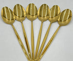 6 PC DINNER SPOON-GOLD