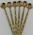 6 PC LONG SPOON-GOLD