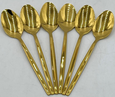 6 PC TEA SPOON SPOON-GOLD