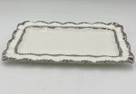 12"x7" PLATTER SILVER DESIGN-RECTANGLE - 36/CS