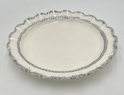 12" ROUND PLATTER SILVER DESIGN - 24/CS