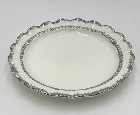 10" ROUND PLATTER SILVER DESIGN - 48/CS