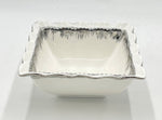 6" x3" SQUARE BOWL W/SILVER DESIGN - 60/CS