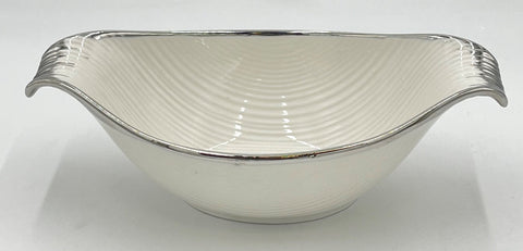 11.5"x6.25"x4.25" BOWL W/SILVER DESIGN - 48/CS