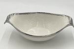 13"x7.5"x5" BOWL W/SILVER DESIGN - 32/CS