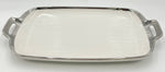 17"x10" PLATTER W/SILVER RIM-RECTANGLE - 24/CS