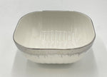 5.5"x3"  SQUARE BOWL W/SILVER RIM - 60/CS