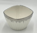 4"x3" BOWL W/SILVER RIM-ROUND - 72/CS