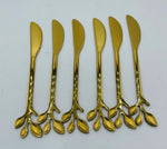 6 PC GOLD DESSERT KNIFE