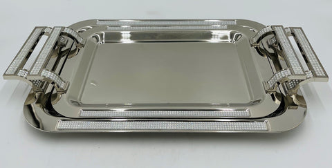 2pc S/S TRAY W/GLITTER