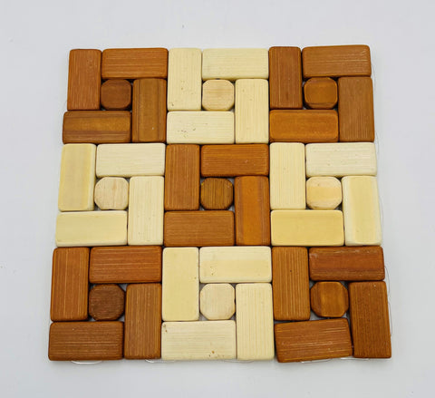 6" WOODEN HOT POT-SQUARE