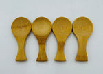 3.5"x1.5" 4 PC MINI BAMBOO SCOOP - 600/CS