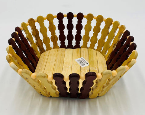 8.75"WOODEN BREAD BASKET-SQUARE