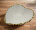 HEART SHAPE BOWL W/GOLD DOTS - 24/CS