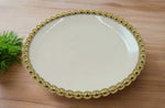 6" PLATE W/GOLD DOTS-ROUND - 60/CS