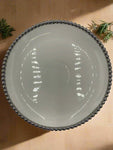 10" PLATE W/SILVER DOTS-ROUND - 24/CS